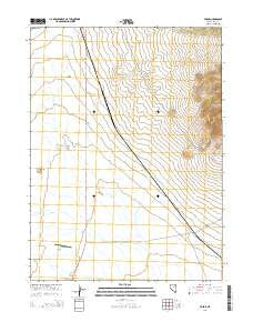 Tobar Nevada Current topographic map, 1:24000 scale, 7.5 X 7.5 Minute, Year 2014