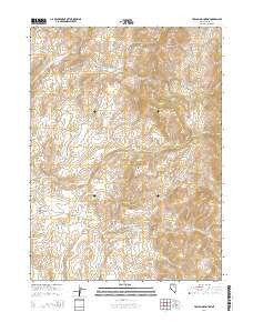 Toe Jam Mountain Nevada Current topographic map, 1:24000 scale, 7.5 X 7.5 Minute, Year 2014