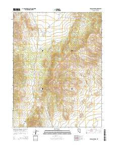 Tognini Spring Nevada Current topographic map, 1:24000 scale, 7.5 X 7.5 Minute, Year 2014