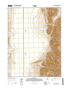 Tohakum Peak NE Nevada Current topographic map, 1:24000 scale, 7.5 X 7.5 Minute, Year 2014
