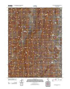 Tohakum Peak NW Nevada Historical topographic map, 1:24000 scale, 7.5 X 7.5 Minute, Year 2011