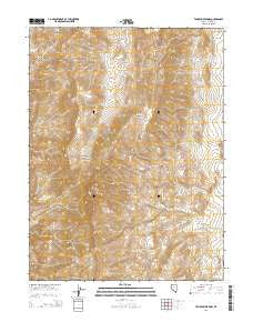 Tohakum Peak NW Nevada Current topographic map, 1:24000 scale, 7.5 X 7.5 Minute, Year 2014