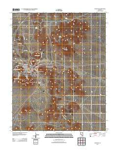 Tonopah Nevada Historical topographic map, 1:24000 scale, 7.5 X 7.5 Minute, Year 2012