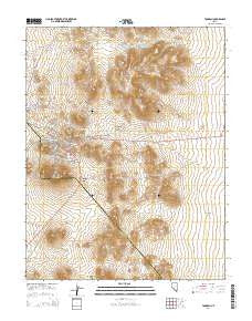 Tonopah Nevada Current topographic map, 1:24000 scale, 7.5 X 7.5 Minute, Year 2014