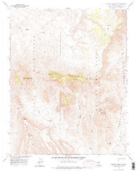 Topopah Spring NW Nevada Historical topographic map, 1:24000 scale, 7.5 X 7.5 Minute, Year 1961