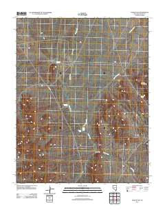 Toquop Gap Nevada Historical topographic map, 1:24000 scale, 7.5 X 7.5 Minute, Year 2012
