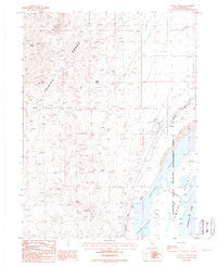 Toulon Peak Nevada Historical topographic map, 1:24000 scale, 7.5 X 7.5 Minute, Year 1987