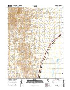 Toulon Peak Nevada Current topographic map, 1:24000 scale, 7.5 X 7.5 Minute, Year 2014
