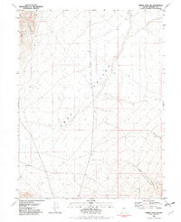 Trinity Pass NW Nevada Historical topographic map, 1:24000 scale, 7.5 X 7.5 Minute, Year 1981