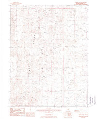 Trinity Peak Nevada Historical topographic map, 1:24000 scale, 7.5 X 7.5 Minute, Year 1987