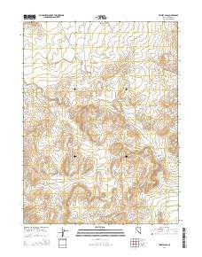Trinity Pass Nevada Current topographic map, 1:24000 scale, 7.5 X 7.5 Minute, Year 2014