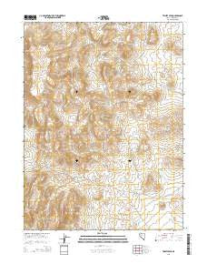 Trinity Peak Nevada Current topographic map, 1:24000 scale, 7.5 X 7.5 Minute, Year 2014