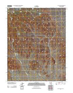 Tule Canyon Nevada Historical topographic map, 1:24000 scale, 7.5 X 7.5 Minute, Year 2011