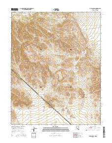 Tule Canyon Nevada Current topographic map, 1:24000 scale, 7.5 X 7.5 Minute, Year 2014