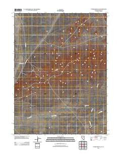 Tumbleweed Flat Nevada Historical topographic map, 1:24000 scale, 7.5 X 7.5 Minute, Year 2012
