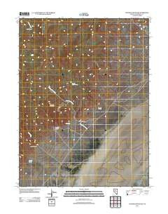 Tungsten Mountain Nevada Historical topographic map, 1:24000 scale, 7.5 X 7.5 Minute, Year 2011