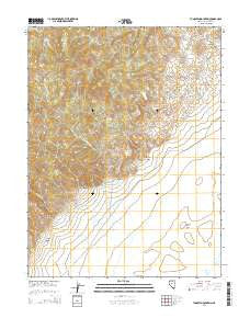 Tungsten Mountain Nevada Current topographic map, 1:24000 scale, 7.5 X 7.5 Minute, Year 2014