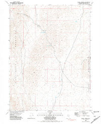 Tunnel Spring Nevada Historical topographic map, 1:24000 scale, 7.5 X 7.5 Minute, Year 1981