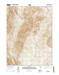 Tunnel Spring Nevada Current topographic map, 1:24000 scale, 7.5 X 7.5 Minute, Year 2014