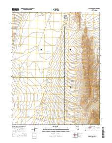 Tweedy Wash Nevada Current topographic map, 1:24000 scale, 7.5 X 7.5 Minute, Year 2015