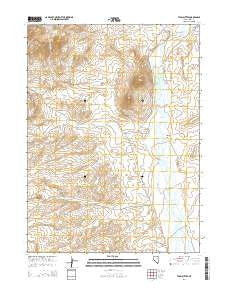 Twin Buttes Nevada Current topographic map, 1:24000 scale, 7.5 X 7.5 Minute, Year 2014