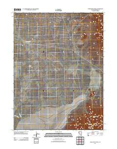 Twin Buttes Well Nevada Historical topographic map, 1:24000 scale, 7.5 X 7.5 Minute, Year 2011