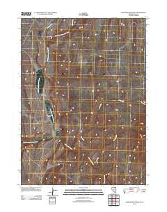 Twin Meadows Ranch Nevada Historical topographic map, 1:24000 scale, 7.5 X 7.5 Minute, Year 2012