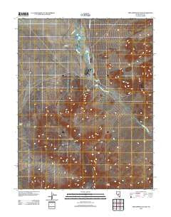 Twin Springs Slough Nevada Historical topographic map, 1:24000 scale, 7.5 X 7.5 Minute, Year 2012