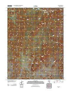 Tybo Nevada Historical topographic map, 1:24000 scale, 7.5 X 7.5 Minute, Year 2012