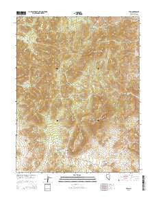 Tybo Nevada Current topographic map, 1:24000 scale, 7.5 X 7.5 Minute, Year 2014
