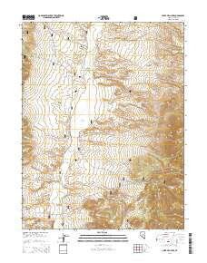 Upper Fish Lake Nevada Current topographic map, 1:24000 scale, 7.5 X 7.5 Minute, Year 2014