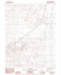 Upsal Hogback Nevada Historical topographic map, 1:24000 scale, 7.5 X 7.5 Minute, Year 1985
