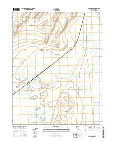 Upsal Hogback Nevada Current topographic map, 1:24000 scale, 7.5 X 7.5 Minute, Year 2014