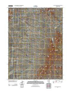 Valley Mountain Nevada Historical topographic map, 1:24000 scale, 7.5 X 7.5 Minute, Year 2012