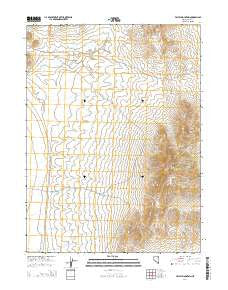 Valley Mountain Nevada Current topographic map, 1:24000 scale, 7.5 X 7.5 Minute, Year 2014