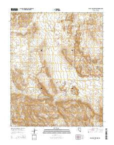 Valley of Fire West Nevada Current topographic map, 1:24000 scale, 7.5 X 7.5 Minute, Year 2014