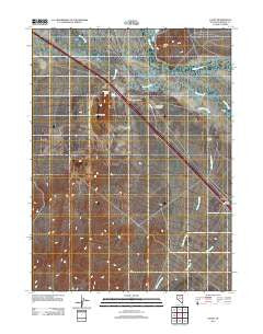 Valmy Nevada Historical topographic map, 1:24000 scale, 7.5 X 7.5 Minute, Year 2011