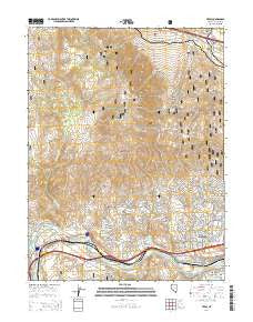 Verdi Nevada Current topographic map, 1:24000 scale, 7.5 X 7.5 Minute, Year 2014