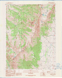 Verdi Peak Nevada Historical topographic map, 1:24000 scale, 7.5 X 7.5 Minute, Year 1991