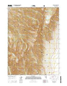 Verdi Peak Nevada Current topographic map, 1:24000 scale, 7.5 X 7.5 Minute, Year 2014