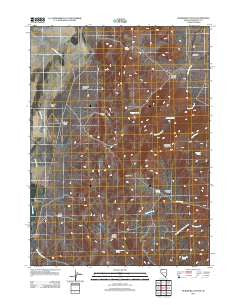 Vicksburg Canyon Nevada Historical topographic map, 1:24000 scale, 7.5 X 7.5 Minute, Year 2011