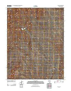Vigo NE Nevada Historical topographic map, 1:24000 scale, 7.5 X 7.5 Minute, Year 2012