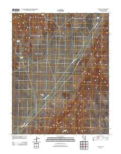 Vigo NW Nevada Historical topographic map, 1:24000 scale, 7.5 X 7.5 Minute, Year 2012