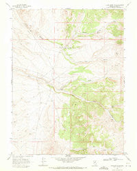 Vigus Butte NE Nevada Historical topographic map, 1:24000 scale, 7.5 X 7.5 Minute, Year 1969