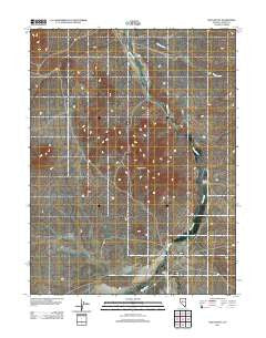 Vigus Butte Nevada Historical topographic map, 1:24000 scale, 7.5 X 7.5 Minute, Year 2011
