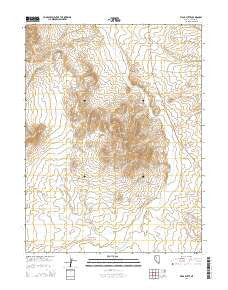 Vigus Butte Nevada Current topographic map, 1:24000 scale, 7.5 X 7.5 Minute, Year 2014