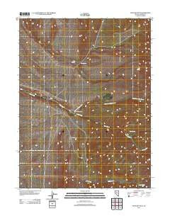 Vigus Butte NE Nevada Historical topographic map, 1:24000 scale, 7.5 X 7.5 Minute, Year 2011