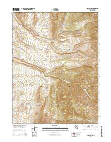 Vigus Butte NE Nevada Current topographic map, 1:24000 scale, 7.5 X 7.5 Minute, Year 2014