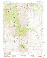Virgin Peak Nevada Historical topographic map, 1:24000 scale, 7.5 X 7.5 Minute, Year 1983