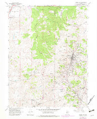 Virginia City Nevada Historical topographic map, 1:24000 scale, 7.5 X 7.5 Minute, Year 1967